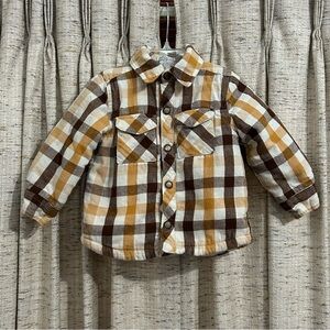 Max Studio Kids Plaid Faux Fur Lined Shacket - 2T